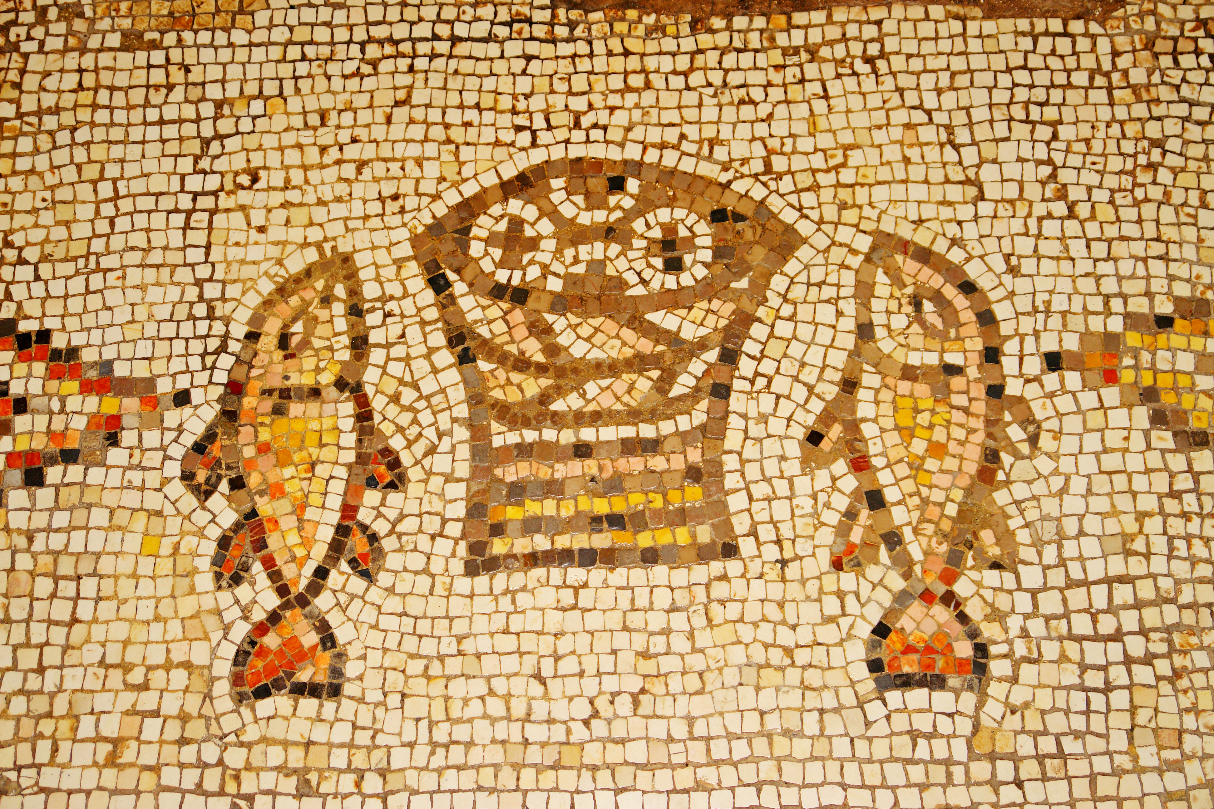 Табха храм умножения хлебов и рыб мозаика